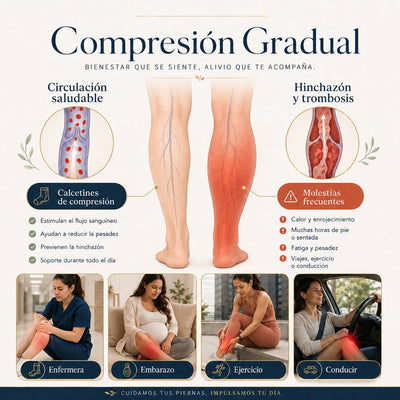Medias de Compresión Graduada Wellyra