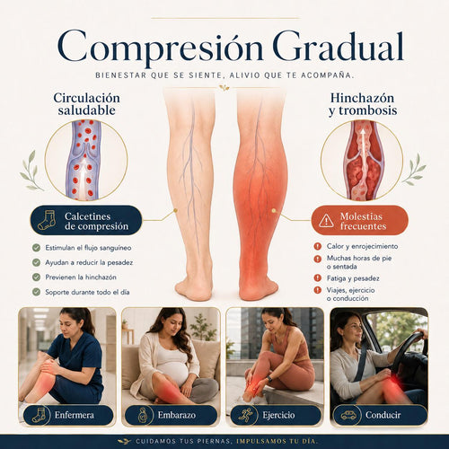 Medias de Compresión Graduada Wellyra