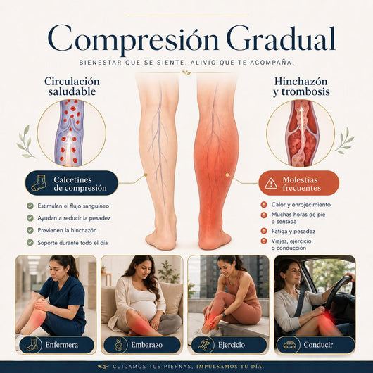Medias de Compresión Graduada Wellyra
