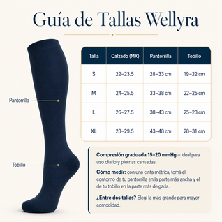 Medias de Compresión Graduada Wellyra